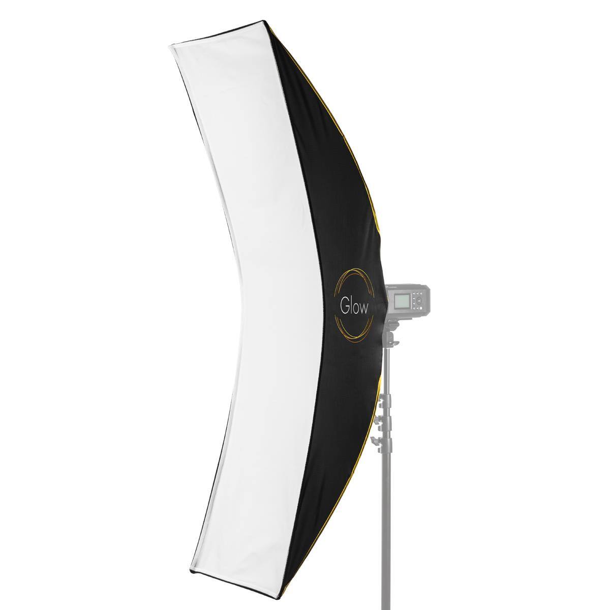 Alt View 3. Glow - Glow EZ Lock 16x60" ARC Curved Strip Light Softbox Bowens Mount Softbox for Strobes, Monolights & other Lights.