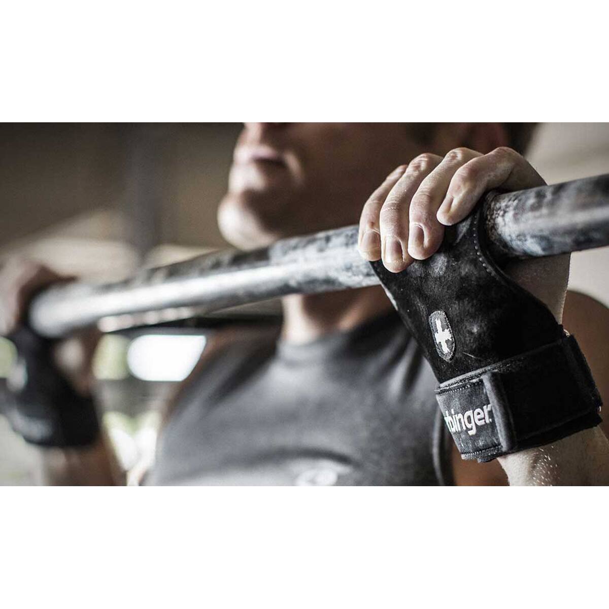 Alt View 3. Harbinger - Harbinger Weight Lifting Grips - M/L - Black.
