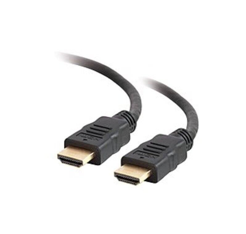 Front. C2G - Cables To Go Value Series 40304 6.56 Feet High Speed HDMI Cable with Ethernet - 1 x HDMI Male/Male - Black - Black.