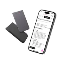 PLAUD - Note Smart AI Voice/Audio Recorder - Black - Front_Zoom