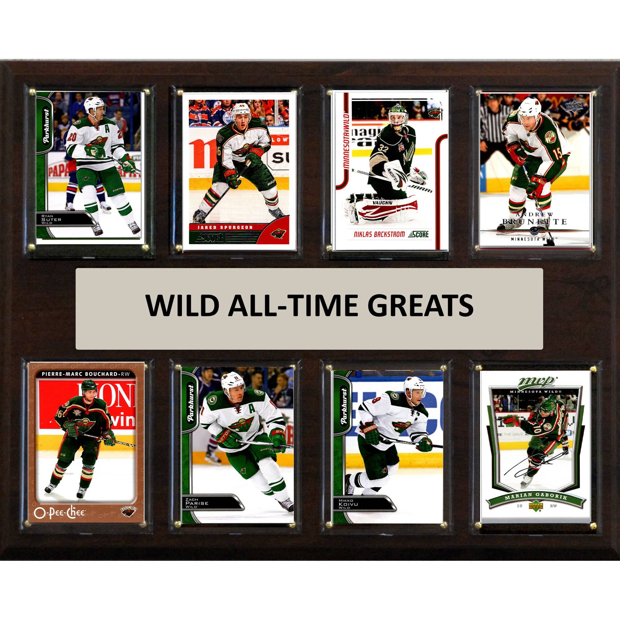 "C&I Collectibles - Minnesota Wild 12"" x 15"" Trading Card Plaque - Multicolor" price history on PriceWatchPro