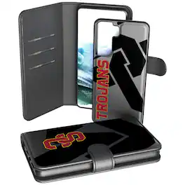 Keyscaper - NCAA - USC Trojans Samsung Galaxy Mono Tilt Wallet Case - S20 - Multicolor
