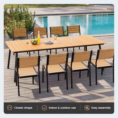 Classic shape  
Indoor & outdoor use  
Easy assembly