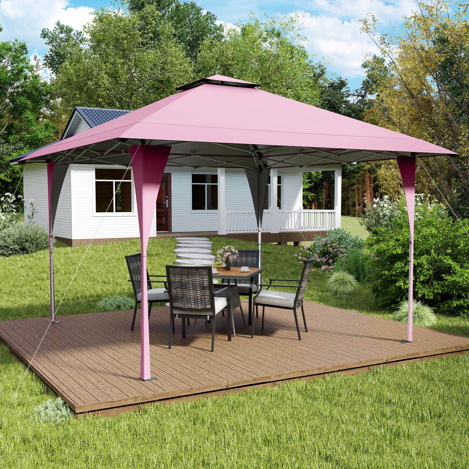 Costway 13 X 13 FT Pop up Gazebo Outdoor Canopy Tent with