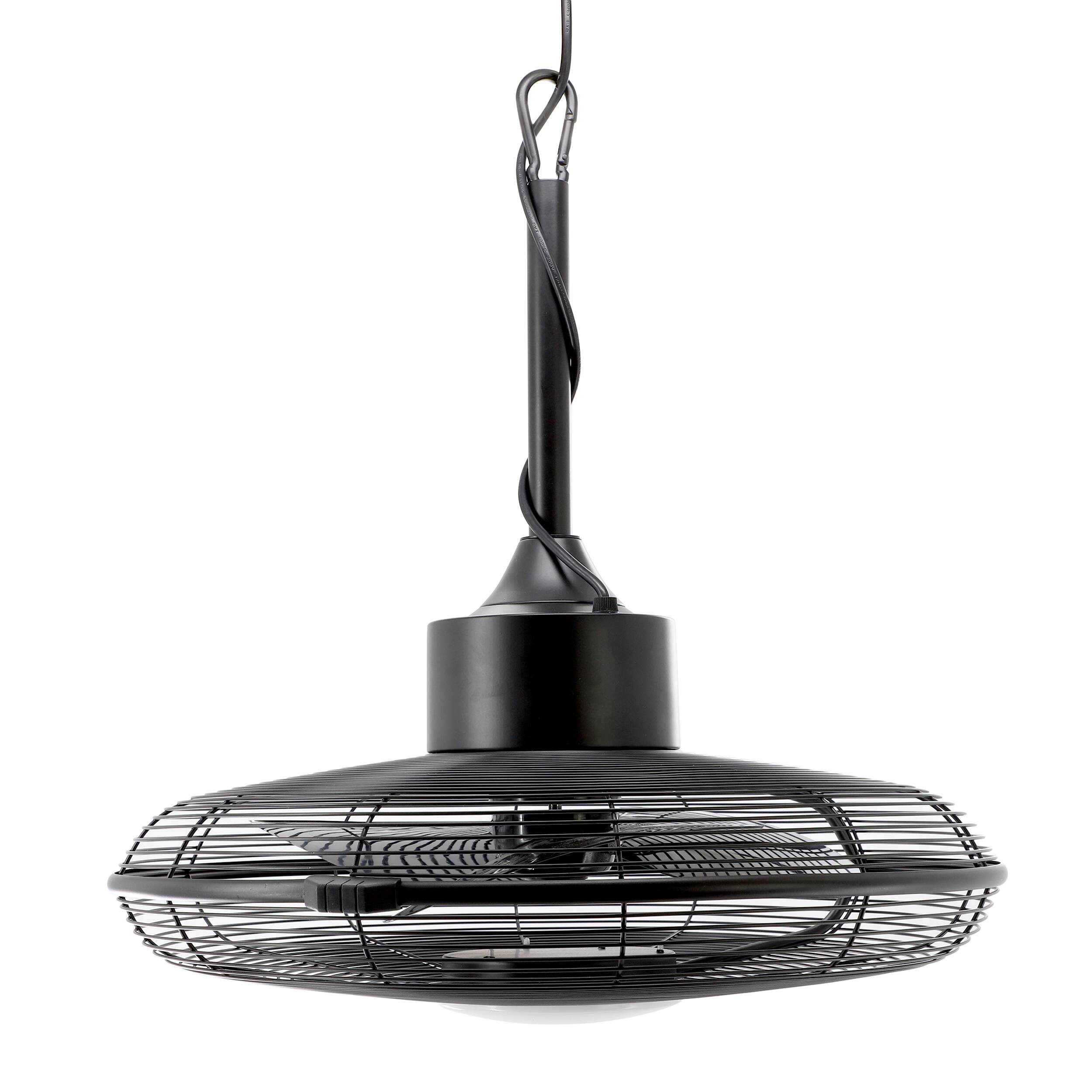 Alt View 5. VieAir - Vie Air 20 Inch 3 Speed Gazebo Outdoor Fan in Matte Black - Black.