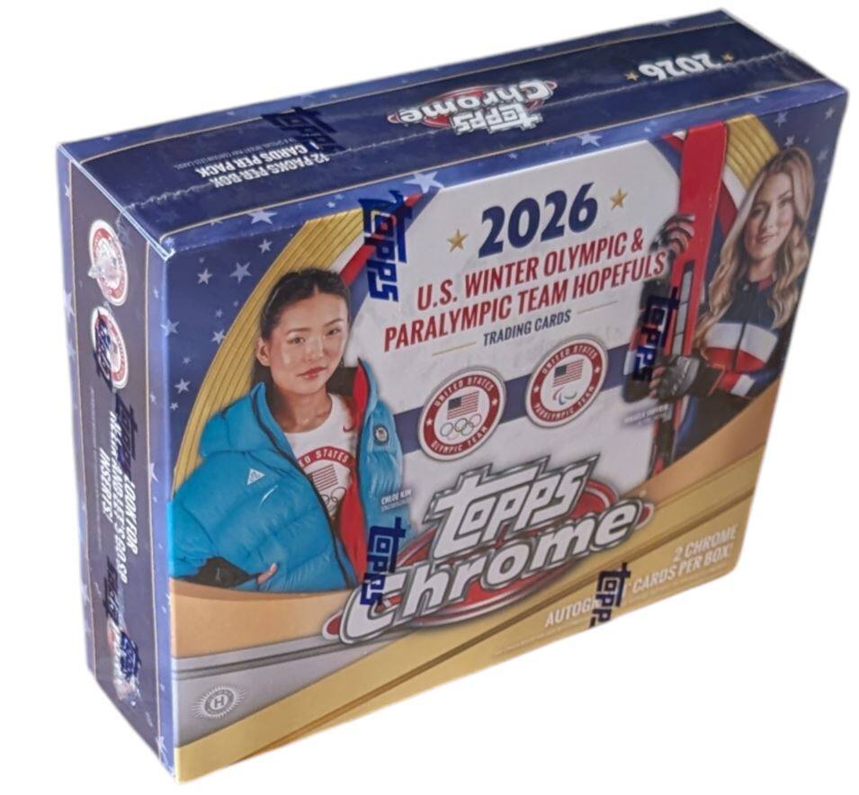 INSERIS COTONE LOOK FOR FOR BOSP 2026 Chrome CPPS PER CARDS 12PAOKS A PACK 0S PER Opps 2026 OLYMPIC & U.S. WINTER TEAM HOPEFULS PARALYMPIC CARDS TRADING C0 BTATES SRIIE STAIES S SUILIZ 00O FEAM STATES BETRFIE tO  DRN hrome 2 CHROME BX PER TOPP CARDS AUTOG H