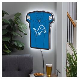 Evergreen Enterprises - Detroit Lions 23" LED Jersey Lighted Wall Sign - Multicolor