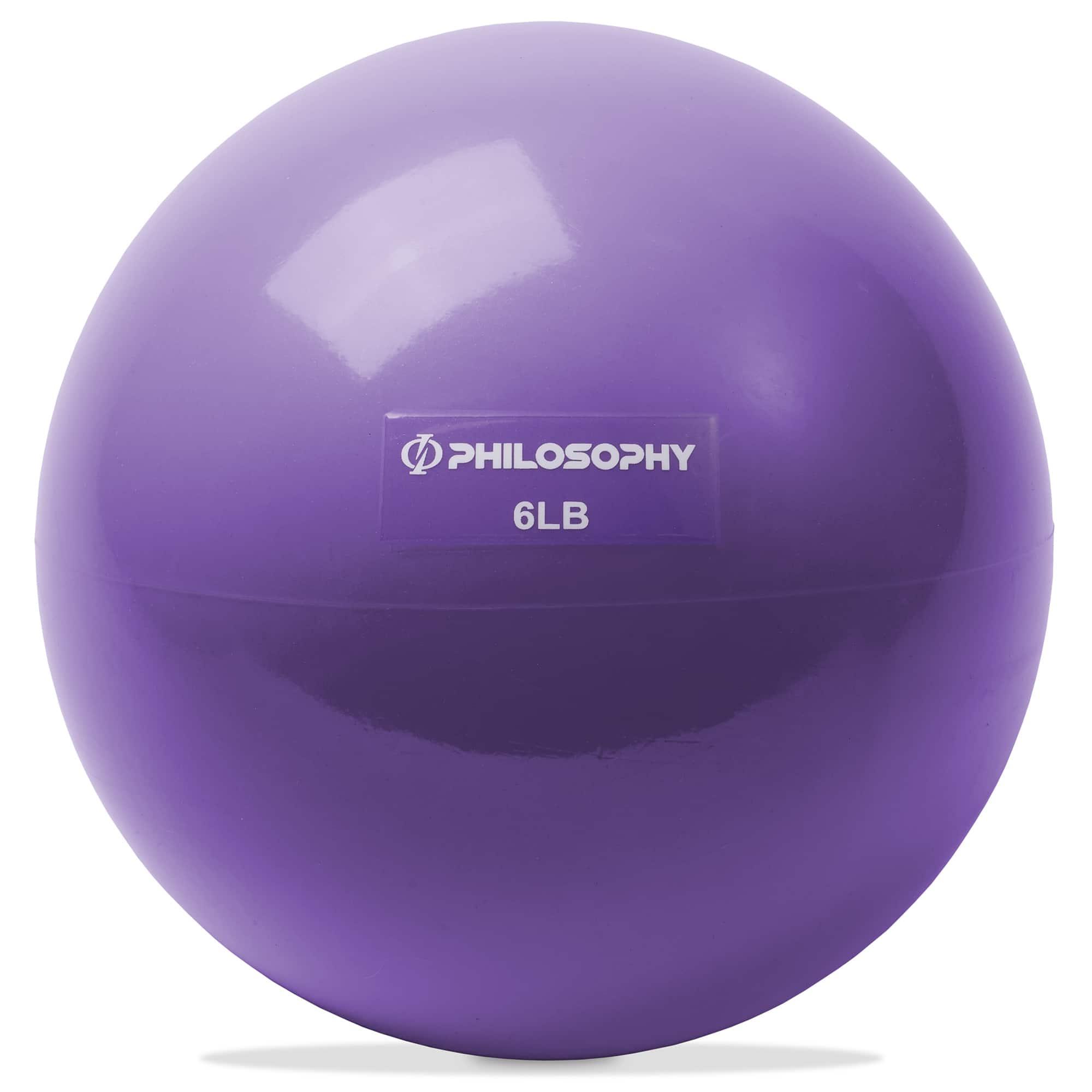 Philosophy Gym - Toning Ball - Soft Weighted Mini Medicine Ball - Purple