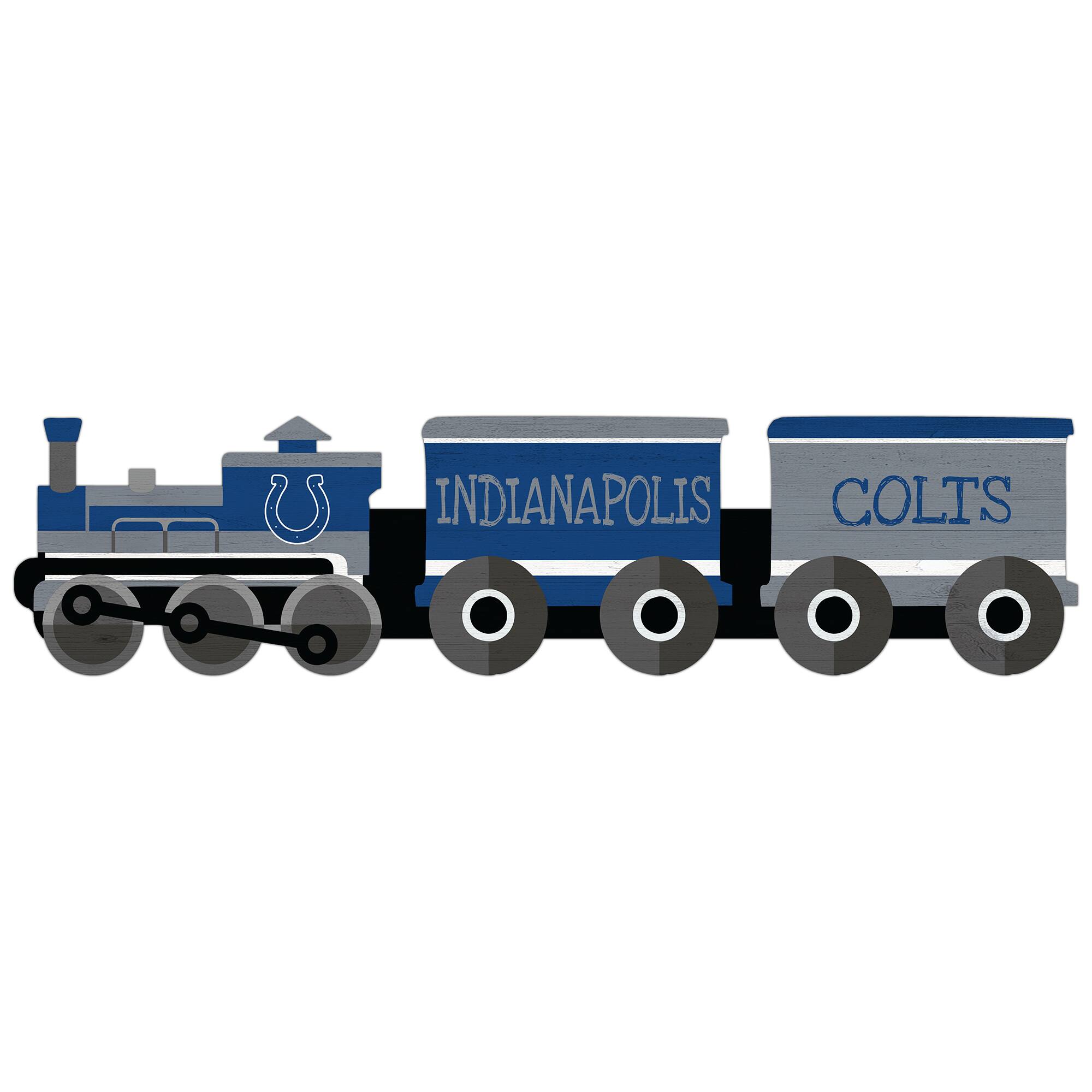 Indianapolis Colts 6'' x 24'' Train Cutout Sign