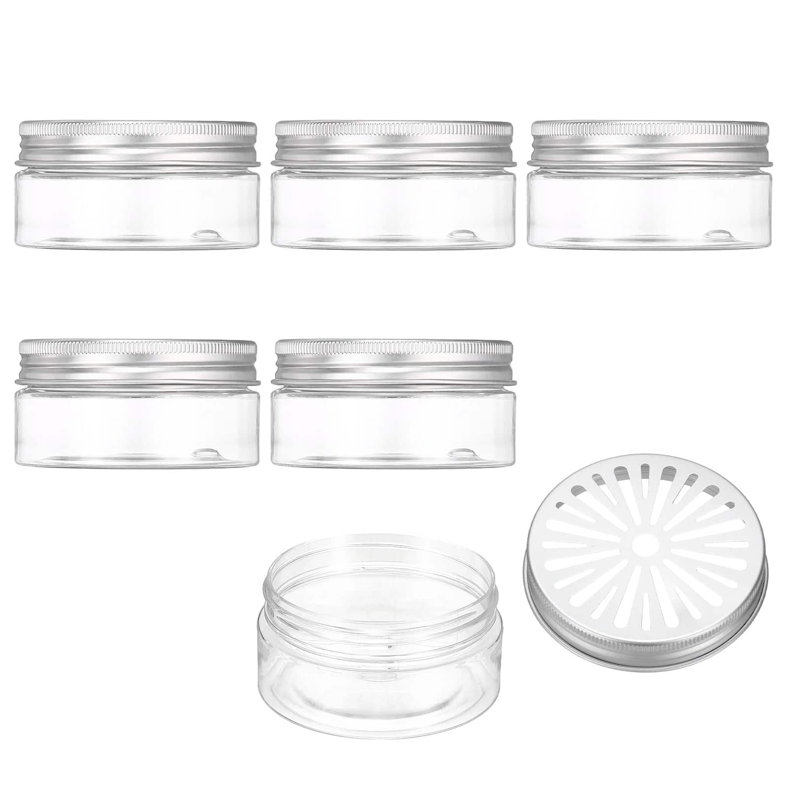 Unique Bargains - Premium Empty Scent Beads Container, Refillable Spice Tin Hollow Lid, 6pcs 2.7oz - For Aromatherapy, Scent, Storage - Clear price history on PriceWatchPro