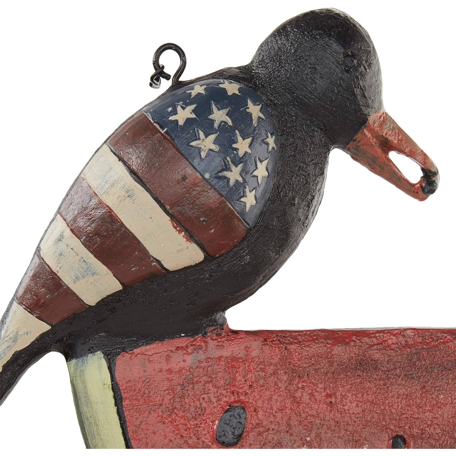 Back. K&K Interiors - K&K Interiors Black Americana Crow on Watermelon Arrow Replacement - Arrow NOT included - Multicolor.