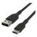 Left. Belkin - Belkin CAB001BT1MBK 3.3 ft. BOOST CHARGE USB-C to USB-A Cable - Black - Black.
