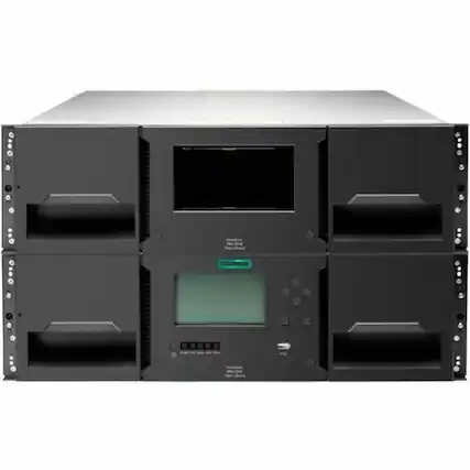 Front. HP - HPE StoreEver MSL3040 Scalable Library Base Module - 40 x Slot - Encryption - 3URack-mountable.