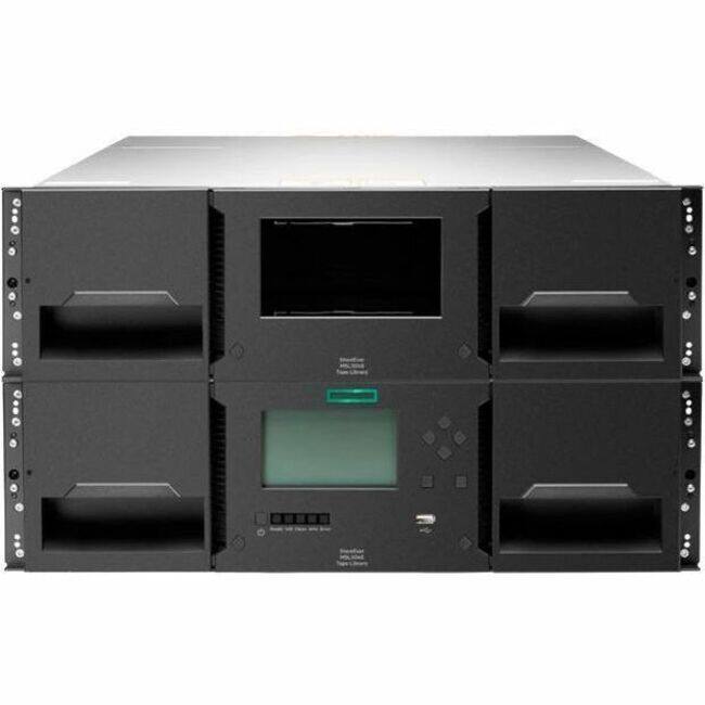 Front. HP - HPE StoreEver MSL3040 Scalable Library Base Module - 40 x Slot - Encryption - 3URack-mountable.