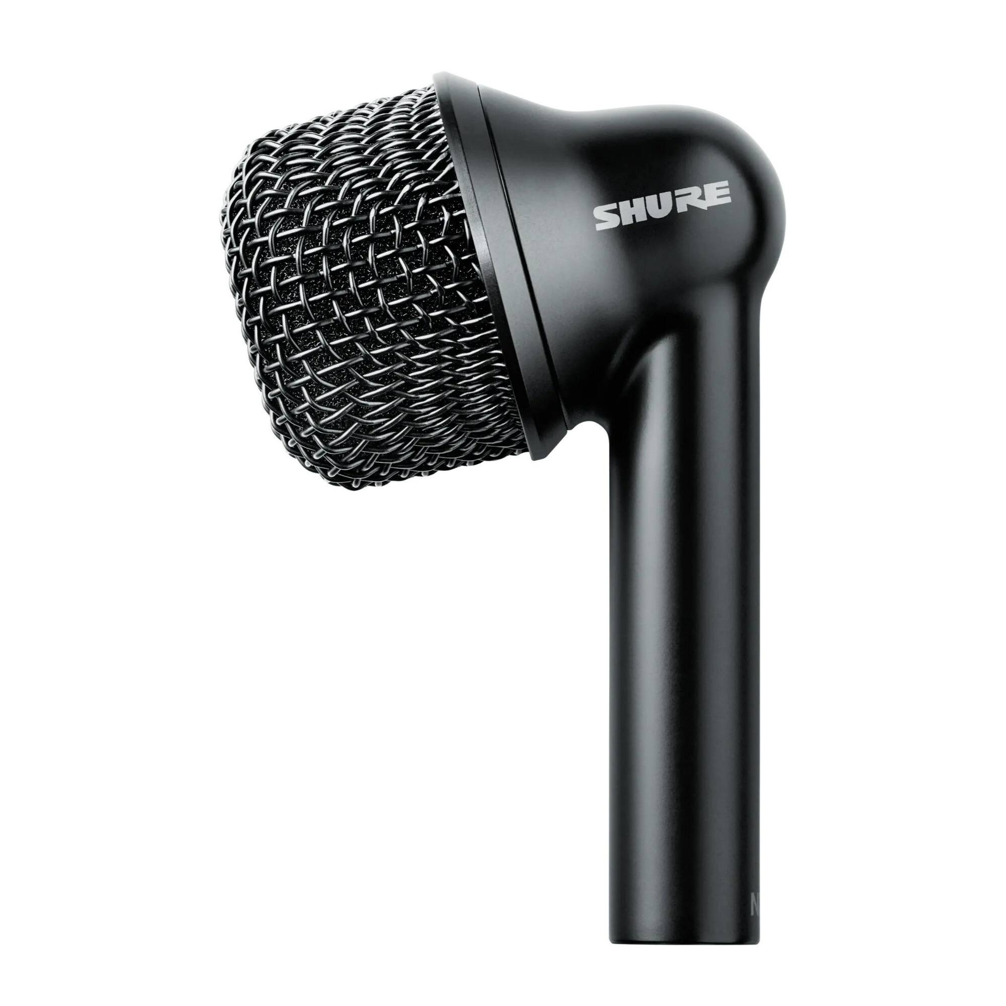 Left. Shure - Shure Nexadyne 6 Black Dynamic Supercardioid Tom and Snare Microphone.