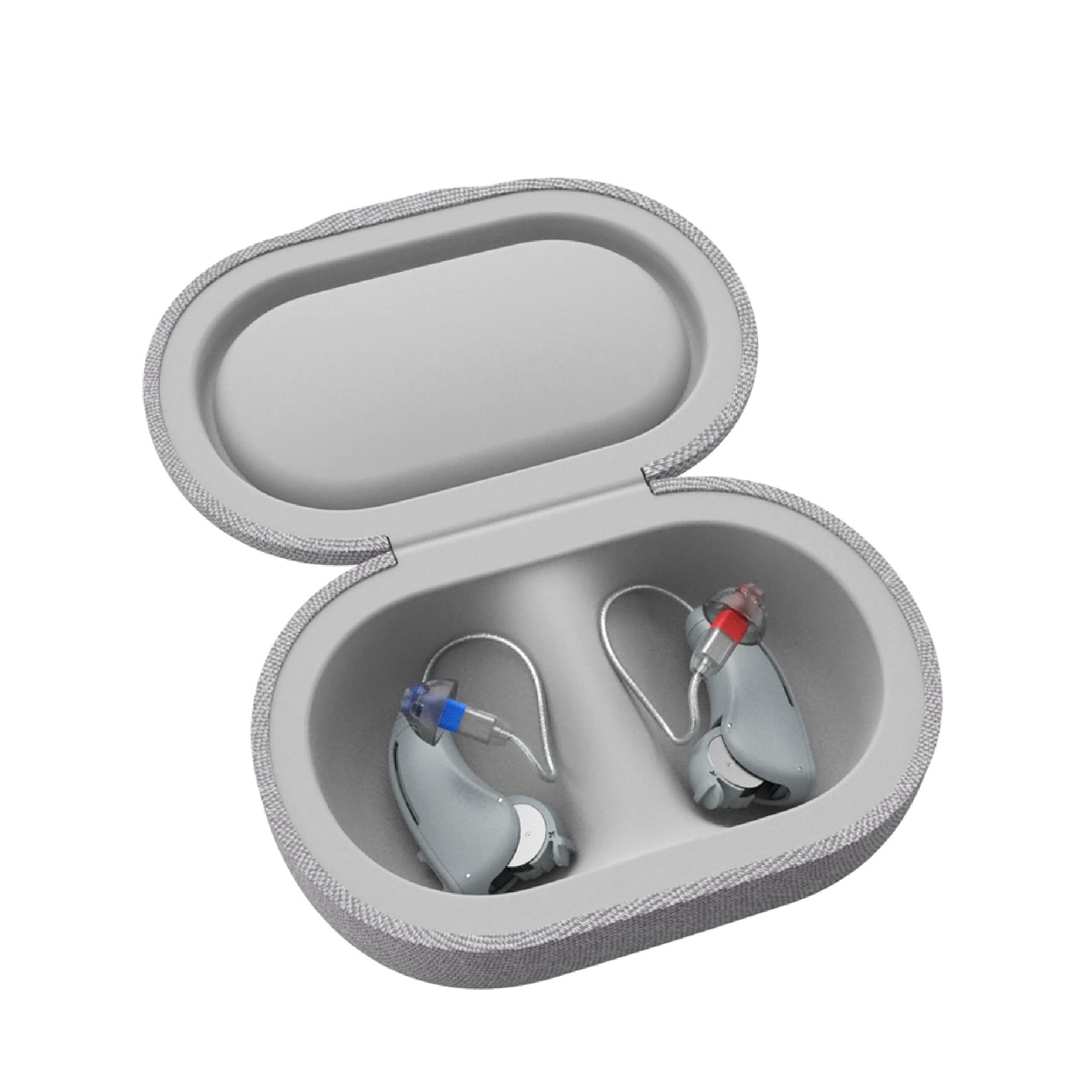 Front. Lexie Hearing - Lexie B1 OTC Hearing Aids Powered by Bose - Light Gray.