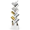 Costway - 10-tier Tree Bookshelf with Drawer Free-standing Bookcase Storage Shelf - White