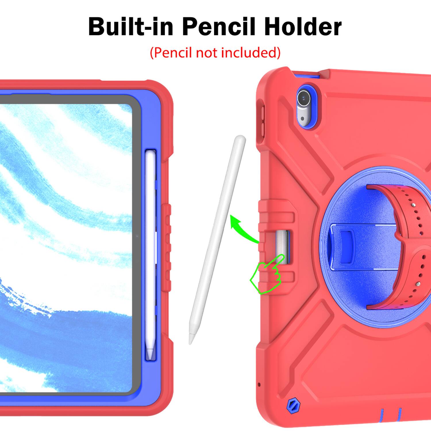 Built-in Pencil Holder  
(Pencil not included)