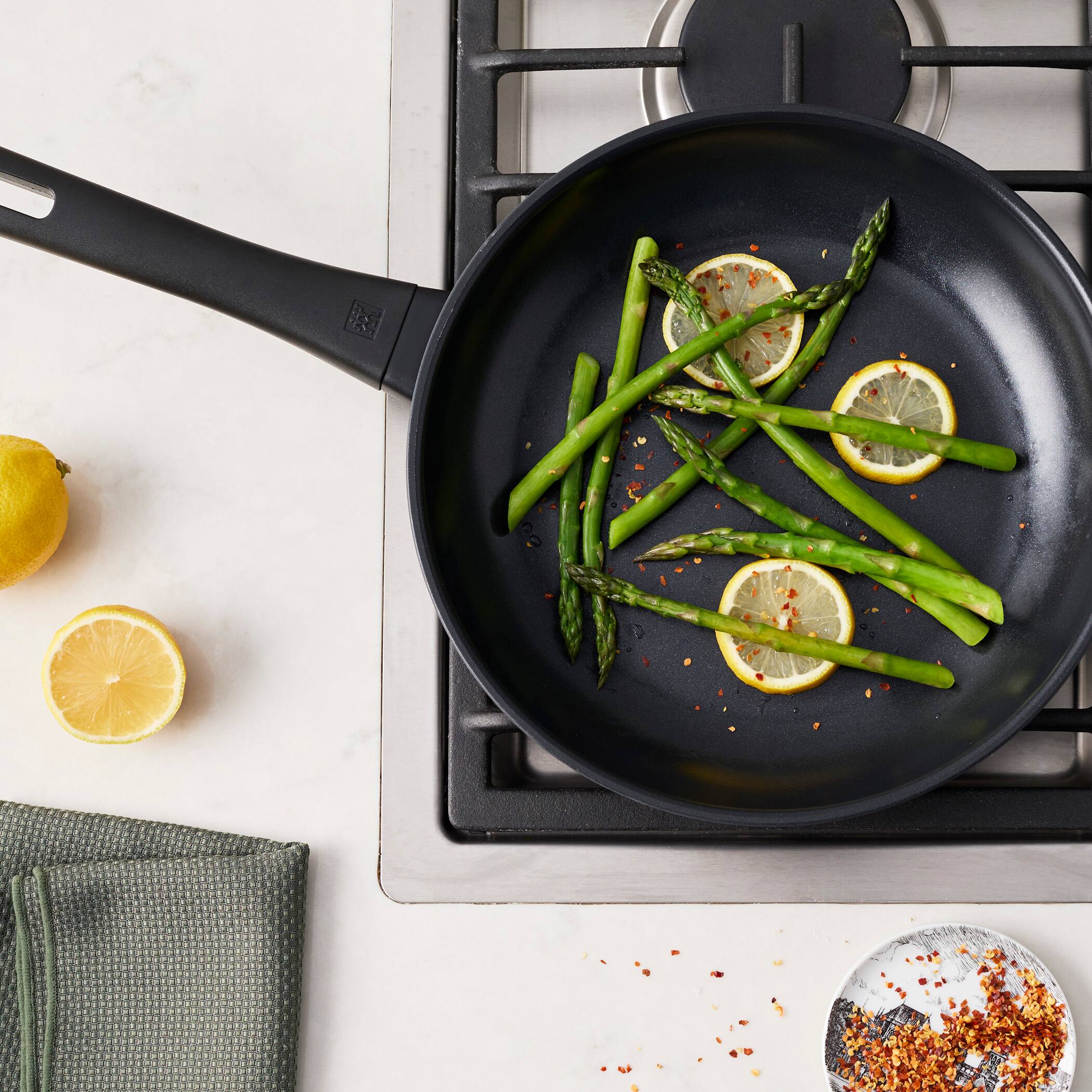 Alt View 6. ZWILLING - ZWILLING Madura Plus Ceramic 10-inch Aluminum Fry Pan Ceramic Nonstick - Black.