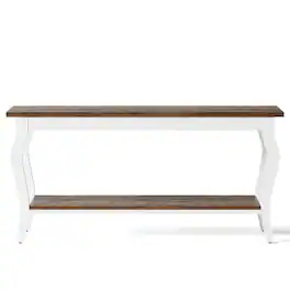 Kadyn - Entryway Table, Console Sofa Table,70.9" Console Table, Vintage Sofa Table with 2-Tier Storage - Brown