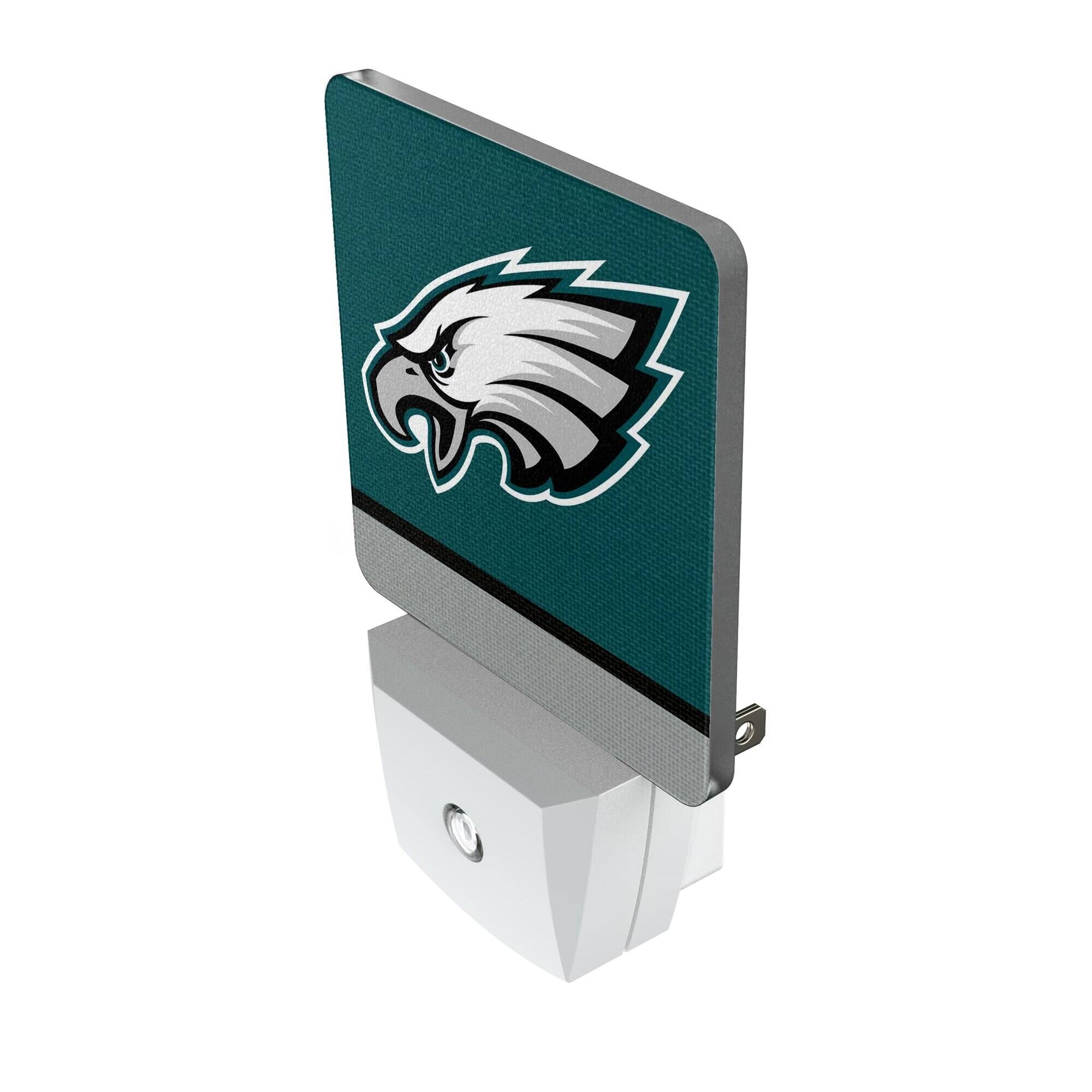 Alt View 1. Keyscaper - Philadelphia Eagles Stripe Design Nightlight 2-Pack - Multicolor.