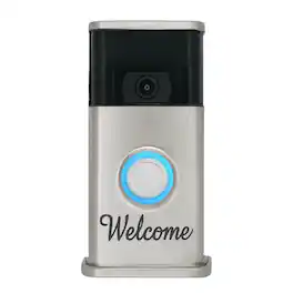 Michael Healy - Welcome Video Doorbell Cover (Ring 2nd Gen) - Nickel Silver