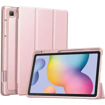 Front. Kitcheniva - Slim Protective TPU Case For Samsung Galaxy Tab S6 Lite 10.4 Inch 2024 And 2022 Rose Gold - Rose Gold.