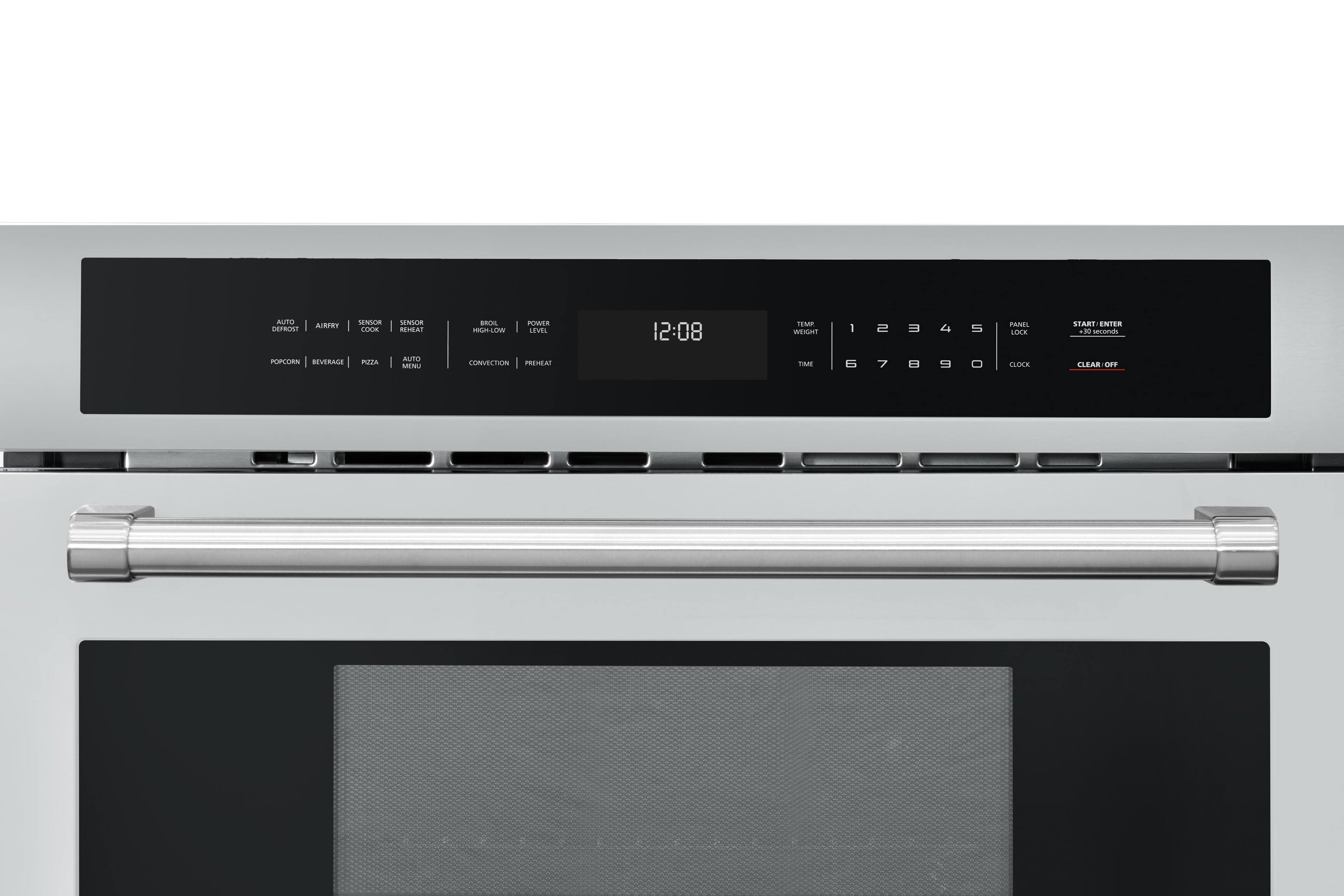 AUTO DEPROST AIRFRY SENSOR ANS COOK  MAI AON WO.P POWER LEVEL 12:08 TEMP PEL WEGHI 12345 -   4 S LOCK SEART ENTER 3 seens PPLOE REVERAGE PUPA AuTO MENU COMVECTION PREEAI o B 7   O CAOCA CLEAR OFY