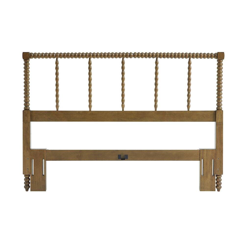 Back. Crosley Furniture - Lucille Queen Headboard Brown - Brown.