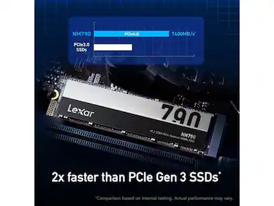 Lexar NM790 interne SSD van 1 TB, M.2 2280 PCIe Gen4x4 NVMe 1.4 SSD Lexar NM790 interne SSD van 1 TB, M.2 2280 PCIe Gen4x4 NVMe 1.4 SSD