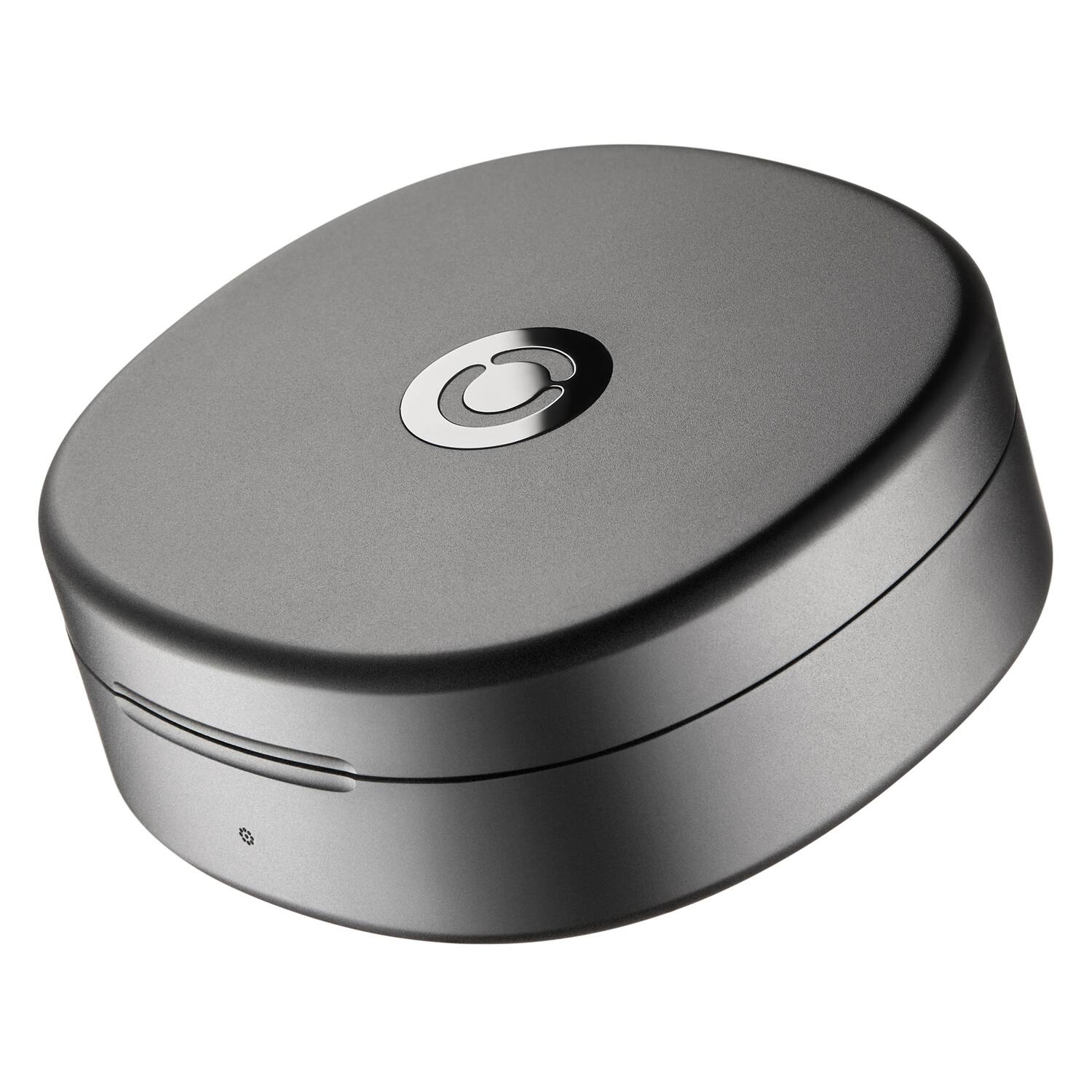 Alt View 8. RINGCONN - Gen 3 Smart Ring with Vascular Health Insights, Vibration Alerts, Sleep Apnea Monitoring, Charging Case - Size 12 - Brushed Silver.
