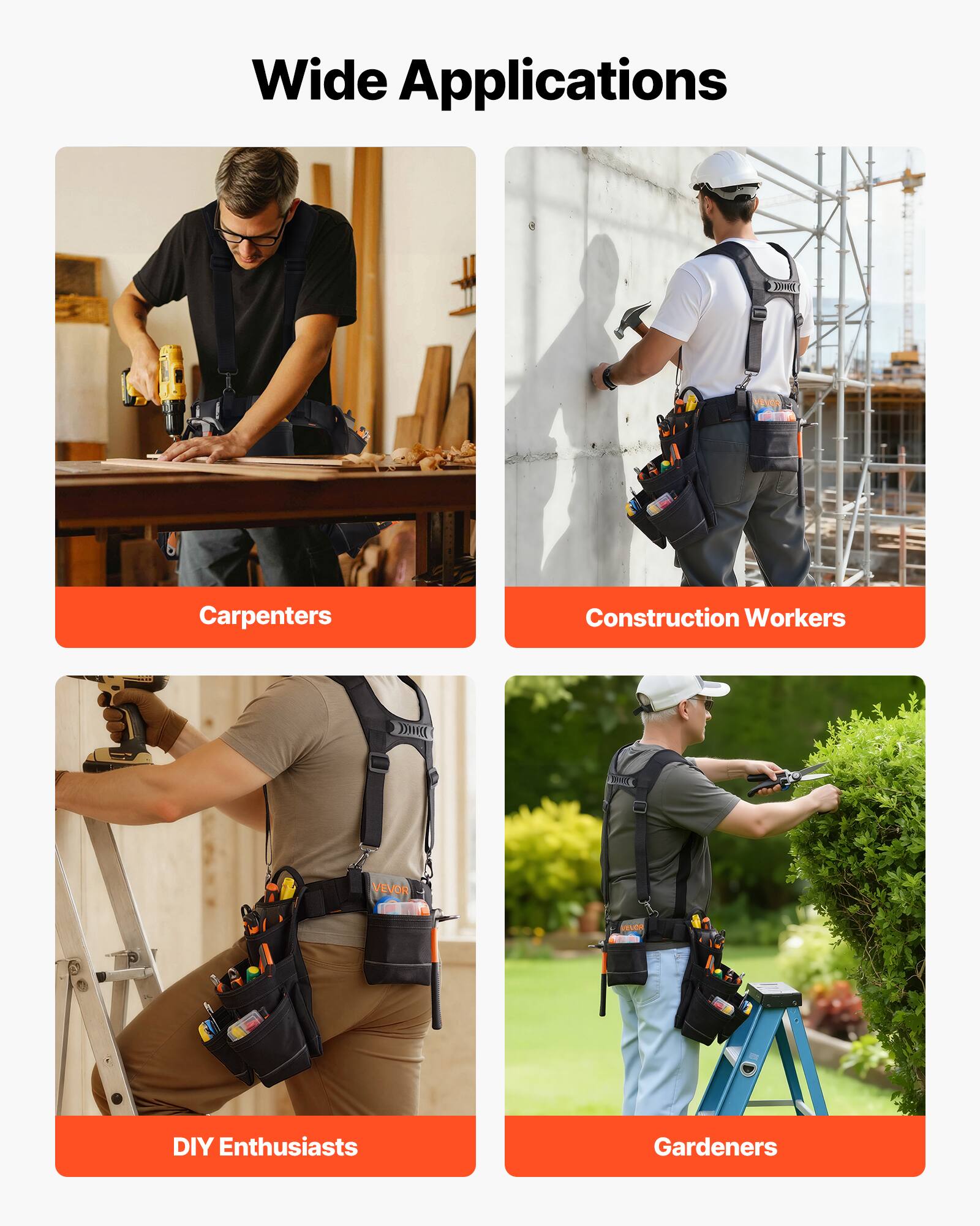 Wide Applications

- Carpenters
- Construction Workers
- DIY Enthusiasts
- Gardeners