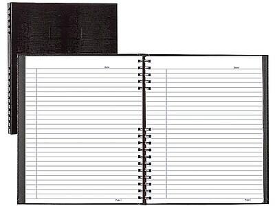 Alt View 2. Blueline - Blueline NotePro 1-Subject Professional Notebooks, 8.5" x 10.75", College Ruled, 100 Sheets, Black (A10200.BLK) - Black.