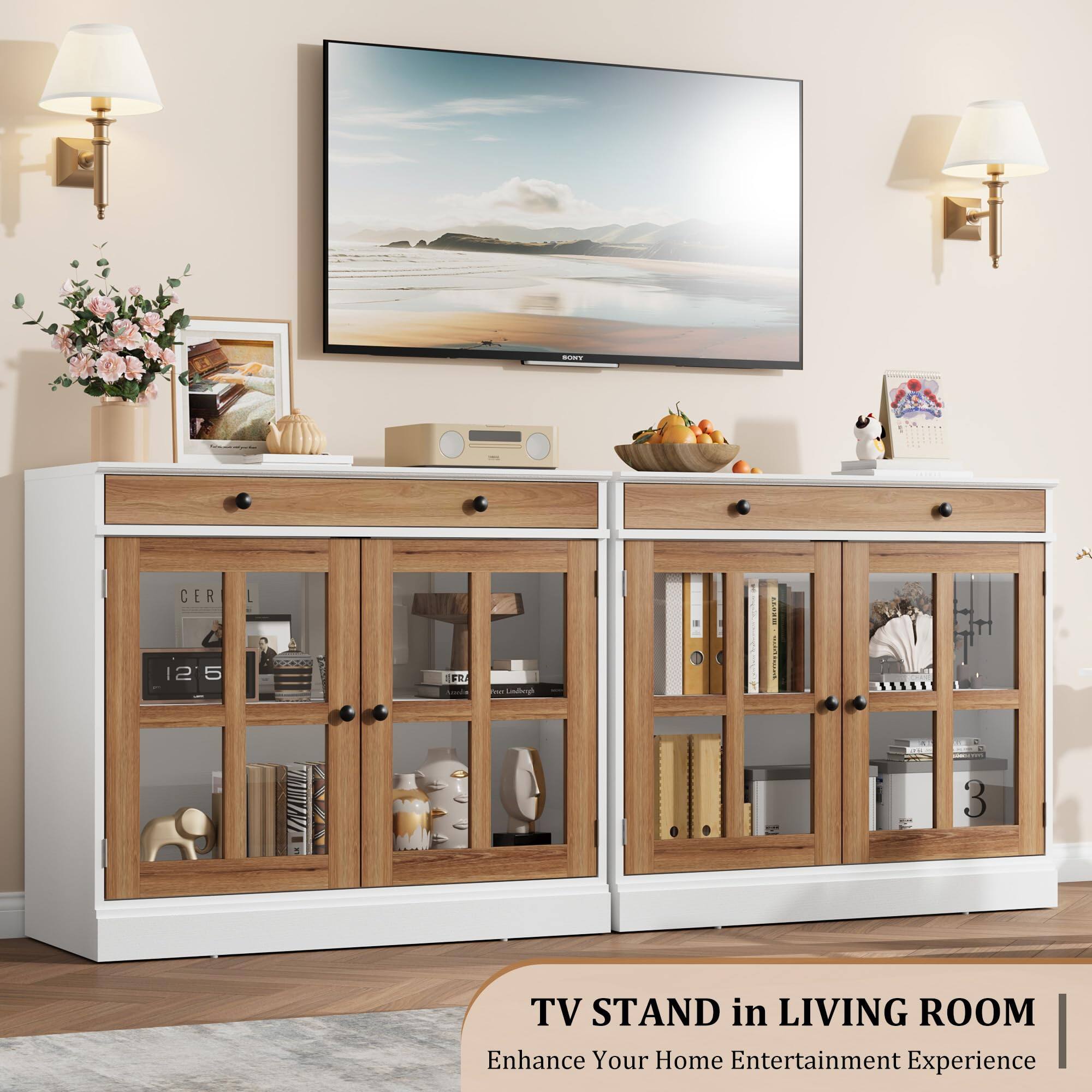 TV STAND in LIVING ROOM  
Enhance Your Home Entertainment Experience