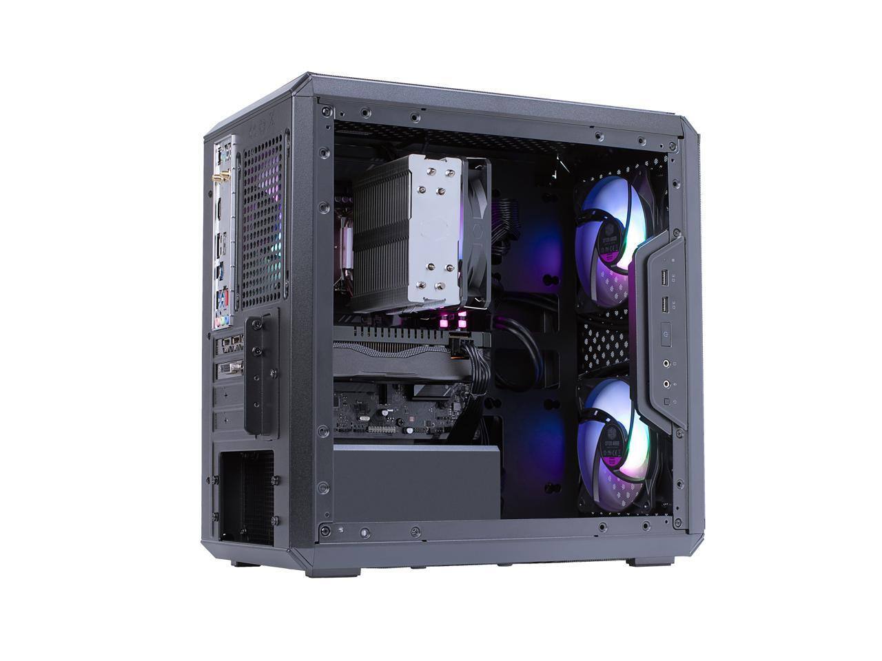 Alt View 2. Cooler Master - Cooler Master Gaming PC Ryzen 5 5500, 16GB DDR4, 1TB SSD, RTX 3060 12GB, Win 11.