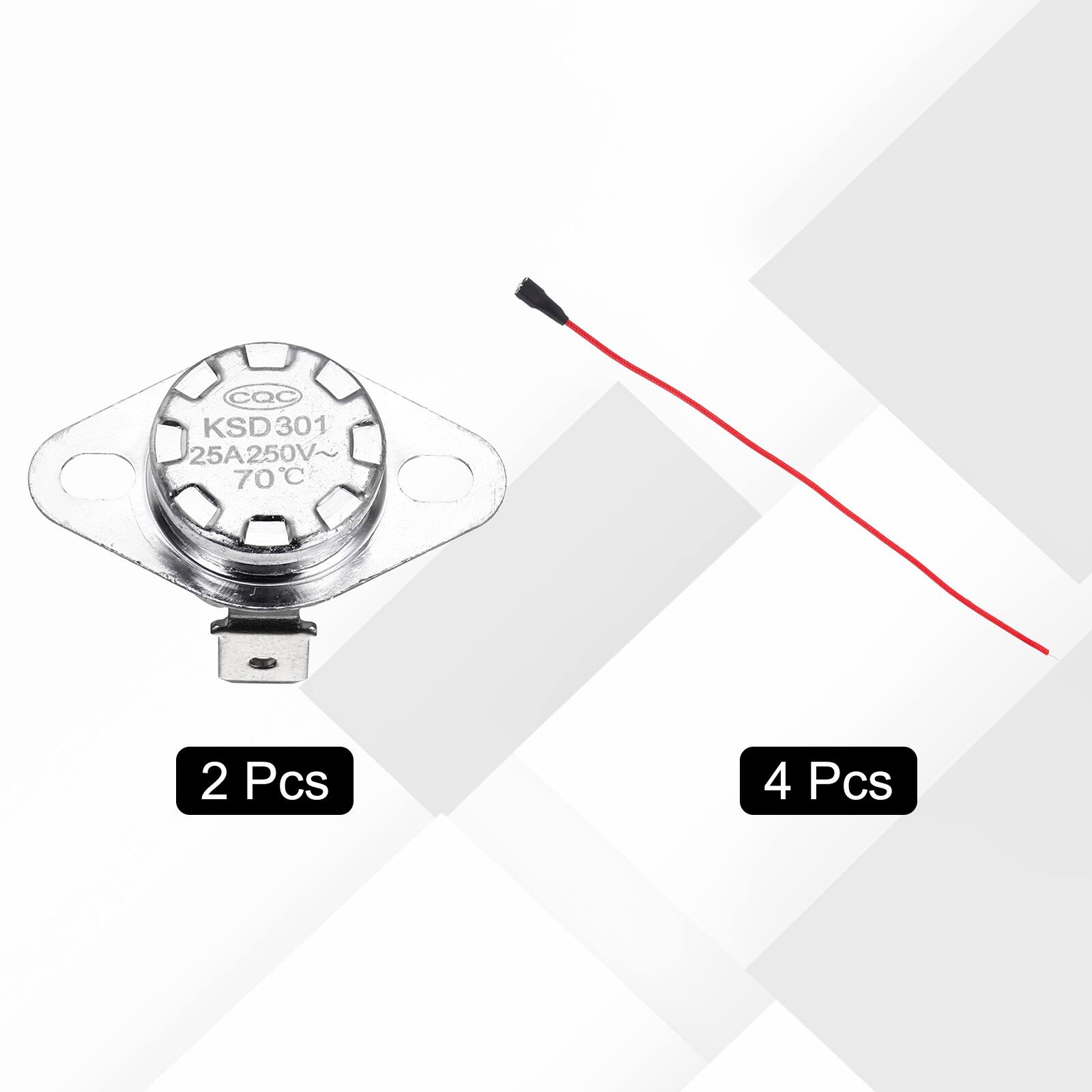 CQC KSD301 25A250V~ 70°C C 2 Pcs 4 Pcs