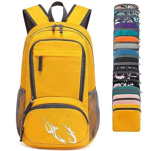 Pacoar Cade - 35l Lightweight Foldable Waterproof Packable Travel Small Hiking Backpack Daypack For Men Women - A10-yellow