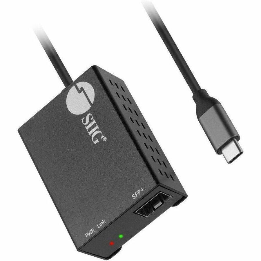 Sure, here is the corrected and grouped text from the image:

- SIIG
- SFP+
- PWR Link