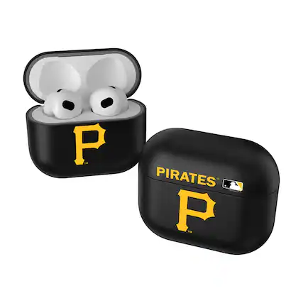 Front. Keyscaper - Pittsburgh Pirates Pittsburgh Pirates Insignia 2nd Gen AirPods Pro Case Cover - No Size - Black.