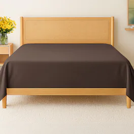 CGK Linens - Premium Flat Sheet Ultra Soft & Breathable - Cozy & Wrinkle Resistant Top Sheet - King - Brown