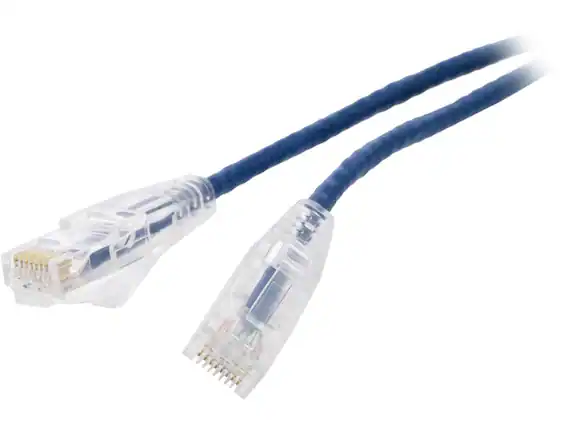 Front. Nippon Labs - Nippon Labs 28 AWG Snagless Cat6 Ethernet Cable - 5ft, Blue, 550MHz, UTP, RJ45.