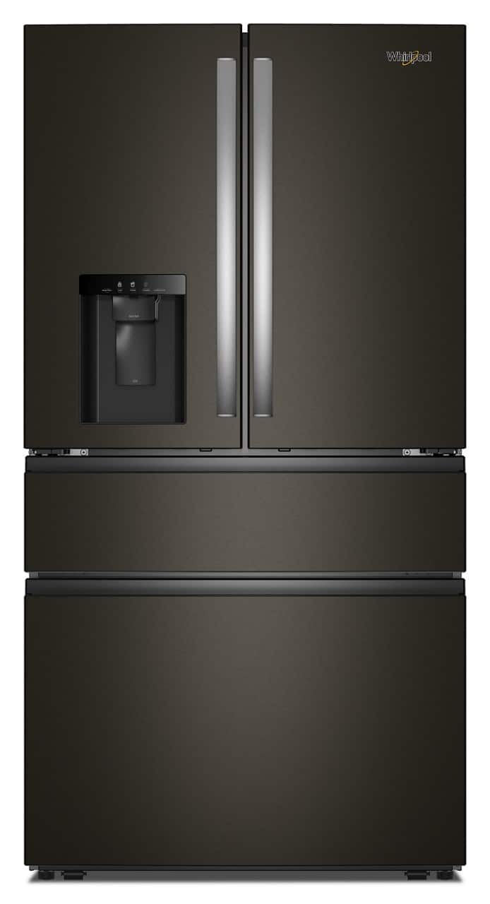 Whirlpool - 29 Cu. Ft. Family-Sized Capacity French Door Refrigerator with Flexible Temperature Drawer - Print Resist Blk Stnlss