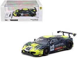 Tarmac Works - Ferrari 488 GT3 #46 V. Rossi - A. Salucci - L. Marini Gulf 12 Hours (2019) Hobby64 Series 1/64 Diecast Model Car - Multicolor