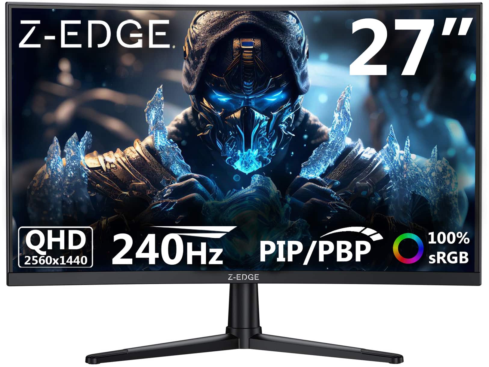 "Z Z-Edge - UG27PX 27"" 2K QHD 2560x1440 240Hz (DP 1.4) 144Hz (HDMI 2.1) 1ms Curved Gaming Monitor, 1.07B Colors, FreeSync - Black" price history on PriceWatchPro