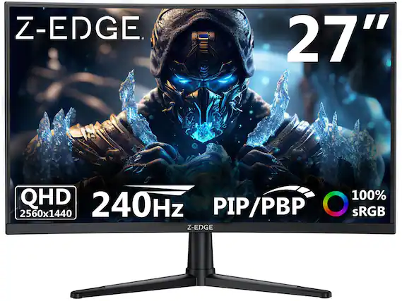Z-EDGE 27" QHD 2560x1440 240Hz PIP/PBP 100% sRGB