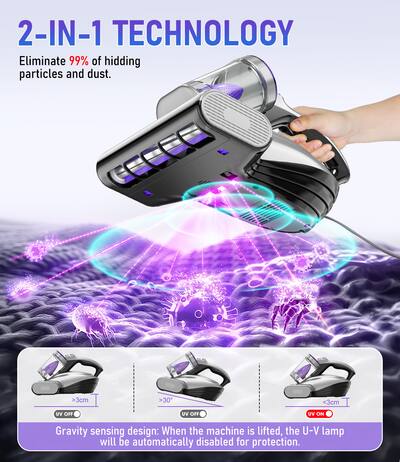 BAOSHIDAER Huishoudelijke Hoogfrequente Sterke Mijt Verwijdering Instrument, Bed Stofzuiger Met UV Licht, Handheld Matras Stofzuiger, Hoogfrequente Double Beat Draadloze Sterke Diepe BAOSHIDAER Huishoudelijke Hoogfrequente Sterke Mijt Verwijdering Instrument, Bed Stofzuiger Met UV Licht, Handheld Matras Stofzuiger, Hoogfrequente Double Beat Draadloze Sterke Diepe
