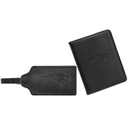 MOJO - Leather Luggage Tag & Passport Holder Set - Black