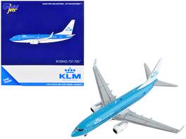 Boeing 737-700 Commercial Aircraft "KLM Royal Dutch Airlines" 1/400 Diecast Model Airplane by GeminiJets - Blue and White