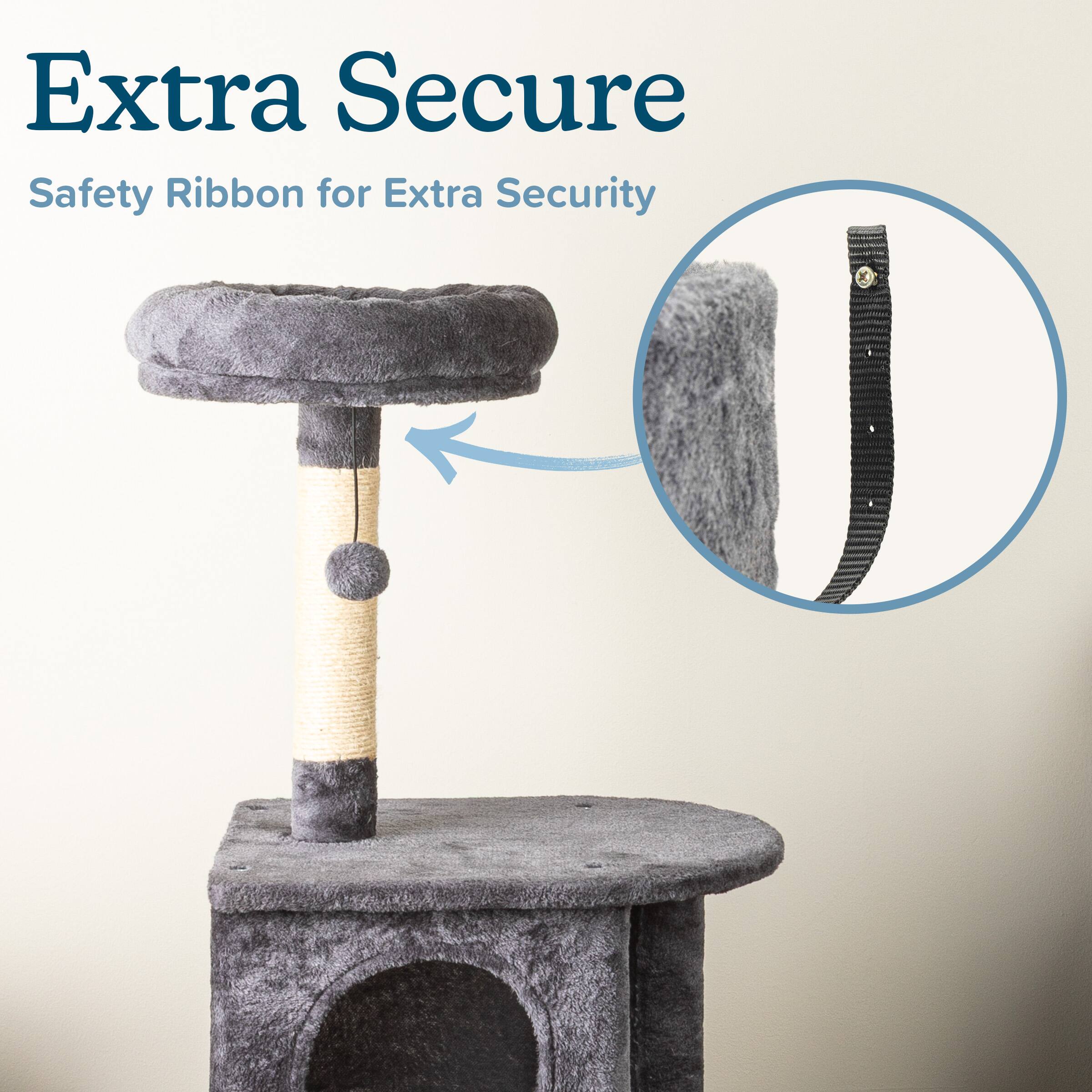 Extra Secure  
Safety Ribbon for Extra Security