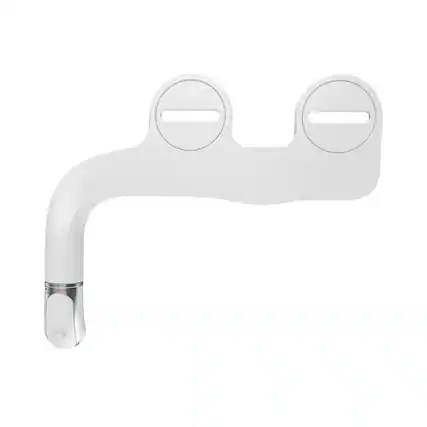 Front. Bio Bidet - Bio Bidet by Bemis Slim Twist Bidet Attachment - White.